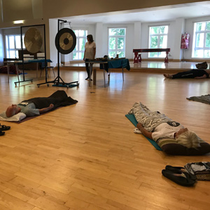 Gong Bath group sound therapy session