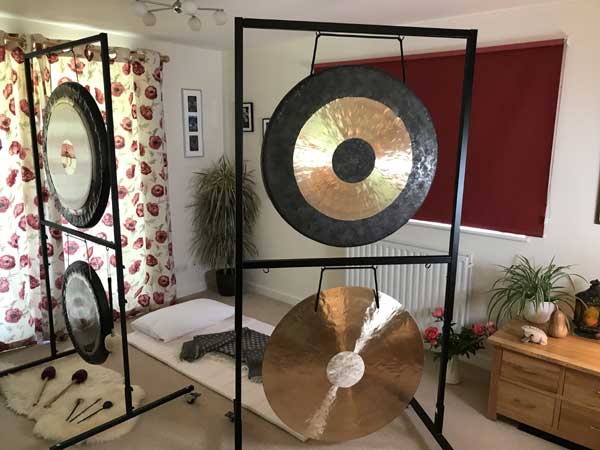 Gong bath home setup